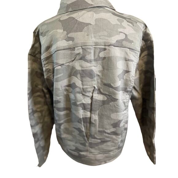 Democracy Crop Twill Jacket Dusty Slate Size Small NWT - Picture 6 of 8